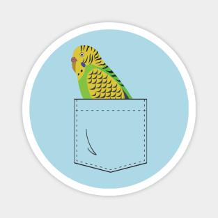 Budgie Parakeet Parrot In Your Front Pocket Magnet